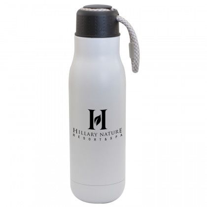 Imprinted 16 oz Matte Vacuum Tumbler Matte White