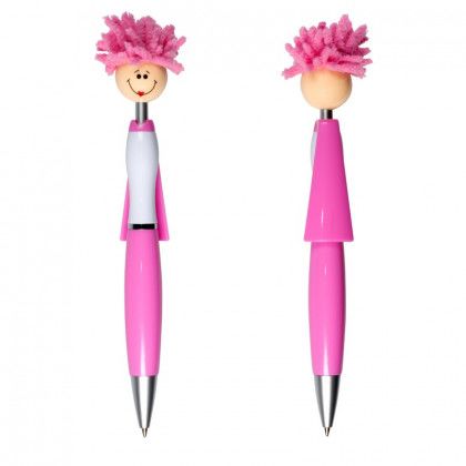 Custom Moptopper Superhero Pen - Pink