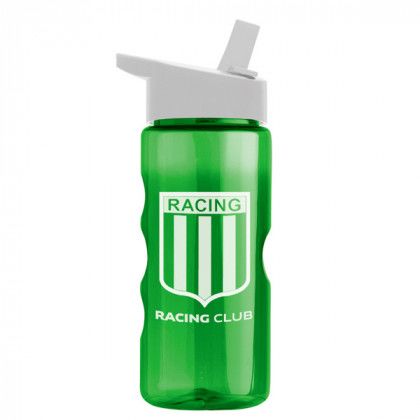 Imprinted Tritan Bottle with Flip Straw Lid green