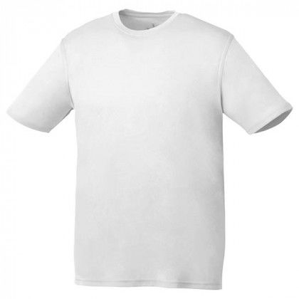 Custom Men's Omi Short Sleeve Tech Tee - White Custom Men's Omi Short Sleeve Tech Tee - White