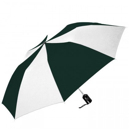 Customized Auto Open Compact Umbrella Hunter/White