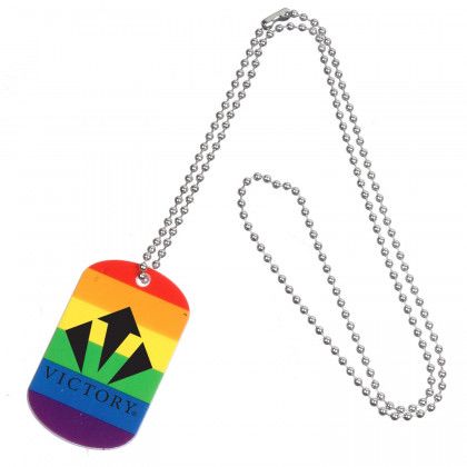 Promotional Rainbow Dog Tag | Custom Spirit Giveaways