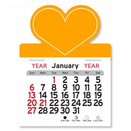 Peel-N-Stick® Calendar - Heart