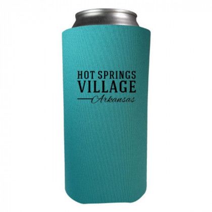 Turquoise Custom Imprinted Tall Boy Coolie | Wholesale Tall Boy Koozies