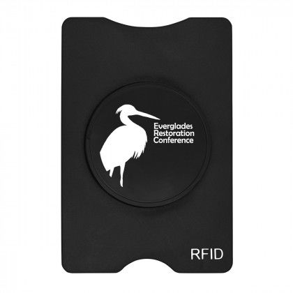 Customized RFID Stand-Out Phone Card Holder Black