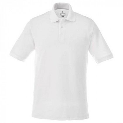 Embroidered Men's Belmont Polo - White