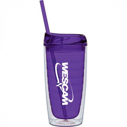 Promotional Logo 15 oz Cool Cup Tumbler - Purple