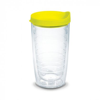 Full Color 16 oz. Classic Tervis with Lid neon yellow