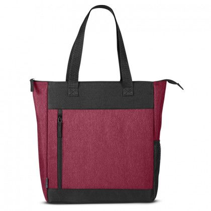 Customized Austin Nylon Collection Tote - Heather burgundy