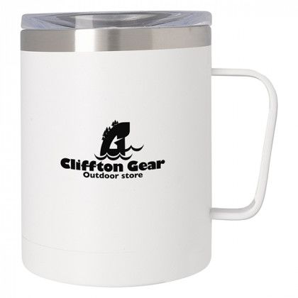 Imprinted Logo Concord Mug - White