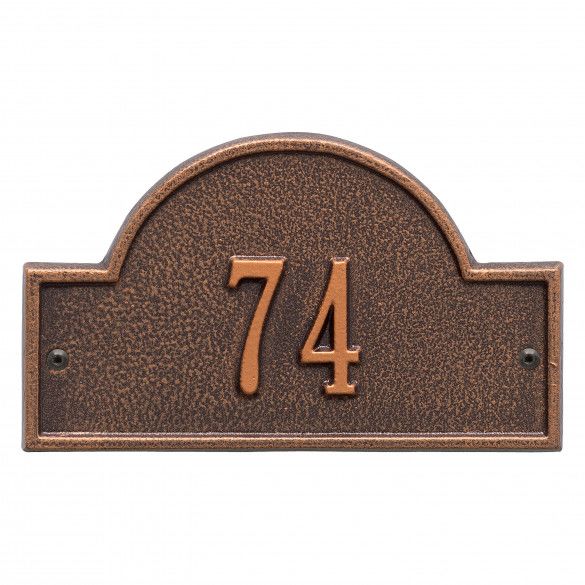 Perfect gift for wedding, Small Arch Marker Customized House Number Plaque 