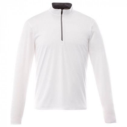 Custom Men's Vega Tech Quarter Zip - White