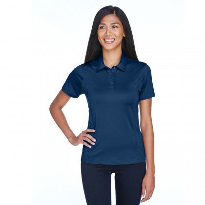 Team 365 Ladies' Charger Performance Polo Embroidered Dark Navy