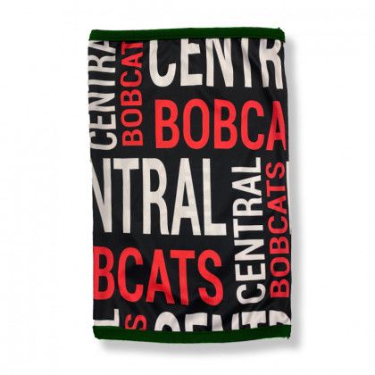 Premium Custom Neck Gaiter with Forest Green Stretch Trim