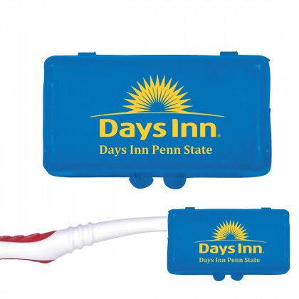 Printed MicroHalt Toothbrush Cover - Blue