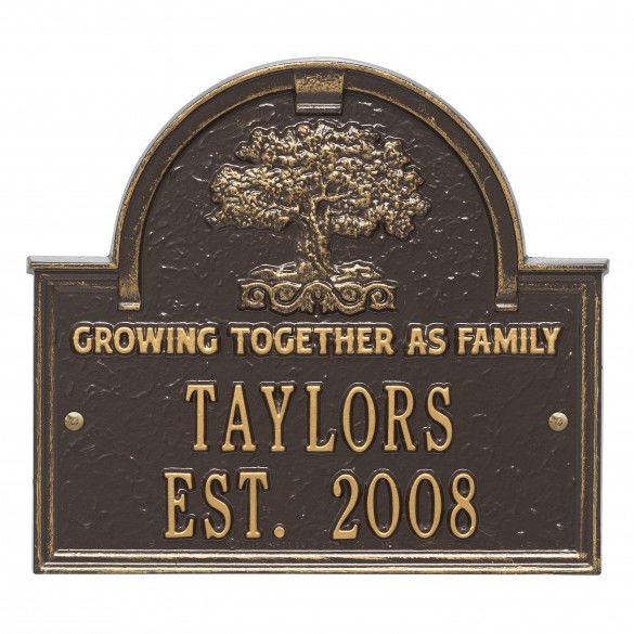 Family Tree Personalized House Plaque