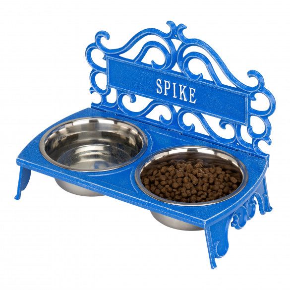 Dog Bowl Stand, Cat Food Stand, Elevated Pet Feeder, Personalized