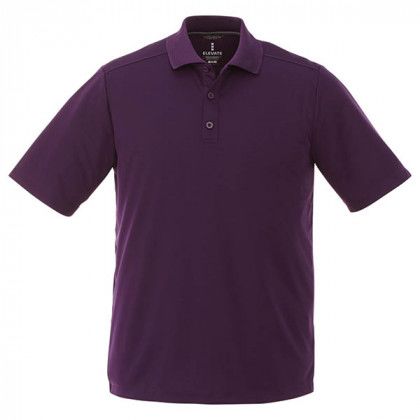 Logo Men's Dade Short Sleeve Polo - Dark plum