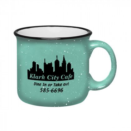 15 oz Teal Custom Campfire Mug for Mug Stuffer Skittles