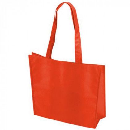 Promotional Non-Woven Textured Recyclable Tote Bag - Red