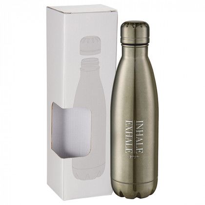 Copper Vacuum Insulated Bottle 17oz in Window Box - Titanium