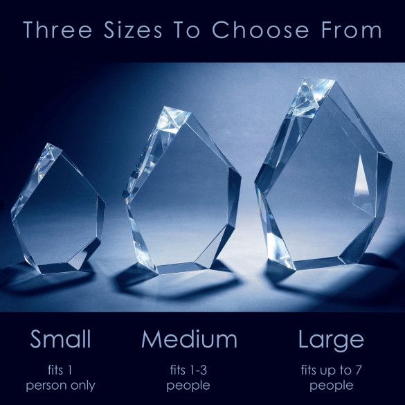 Pick Your Size | 3 Crystal Keepsake Sizes