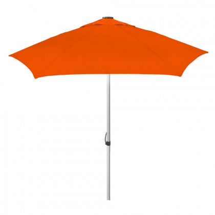 The Vented Cafe Market Umbrella with Logo Orange