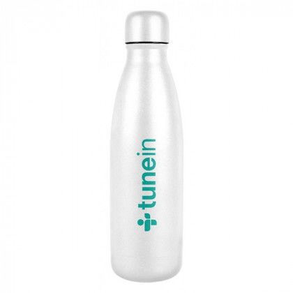 White Custom Powder Coated Hydro-Soul Water Bottle 17 oz