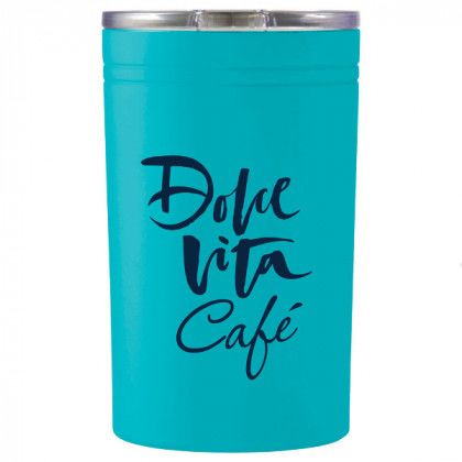 Imprinted Sherpa 11 oz Vacuum Tumbler & Insulator - Turquoise