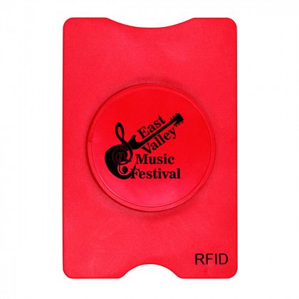 Customized RFID Stand-Out Phone Card Holder Red