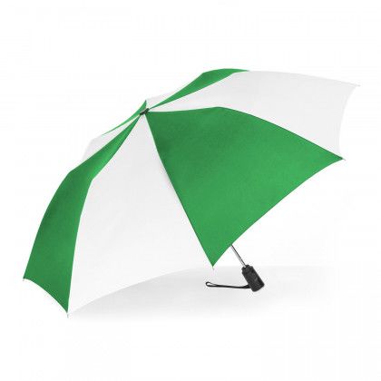 Customized Auto Open Compact Umbrella Kelly/White