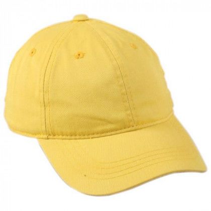 6 Panel Unstructured Cap with Embroidery Bright Gold