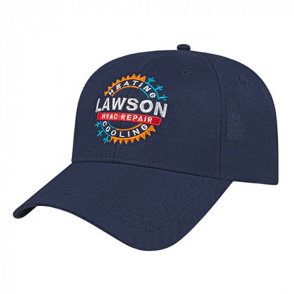 Custom Navy Solid Polyester Cap