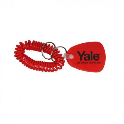 Bracelet Coil with Customized Tag Red