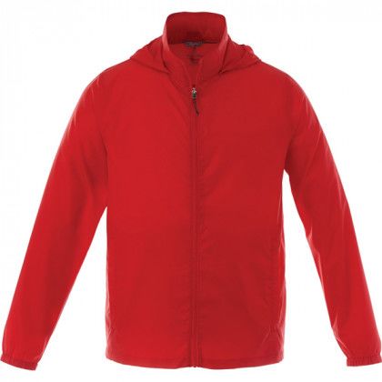 Men's Darien Packable Lightweight Jacket Embroidered Team Red