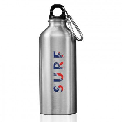 Printed Aluminum 20 oz Water Bottle - Silver