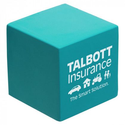 Cube Stress Ball Promotion Teal