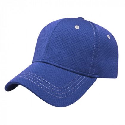Promotional Soft Textured Polyester Mesh Cap - Royal