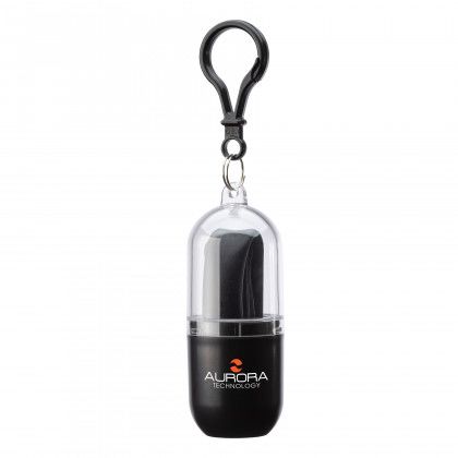 Bellini Silicone Straw in Capsule Case with Logo Black