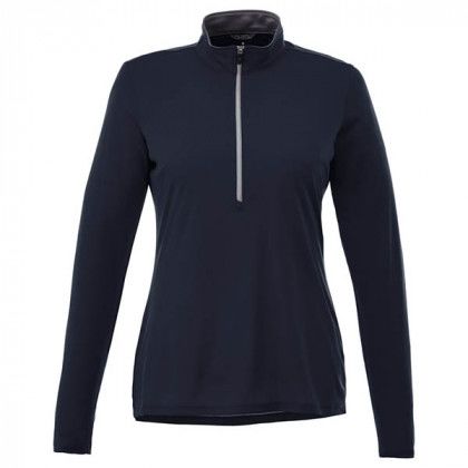 Custom Women's Vega Tech Quarter Zip - Navy