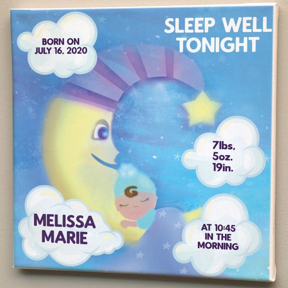 Gift for Baby Boy | Personalized Wall Art for Little Girl