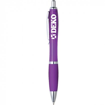 The Nash Promotional Pen in Bulk | Customizable Pens Wholesale - Purple/Purple