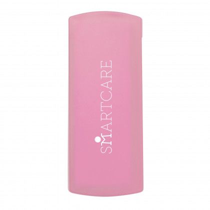 Latex-Free Bandage Dispenser with Imprinted Logo Translucent Pink