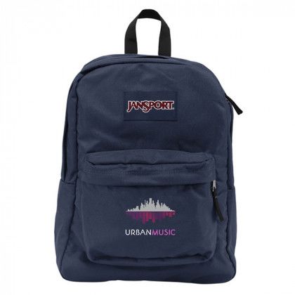 Navy Blue Custom Jansport Super Break Backpack