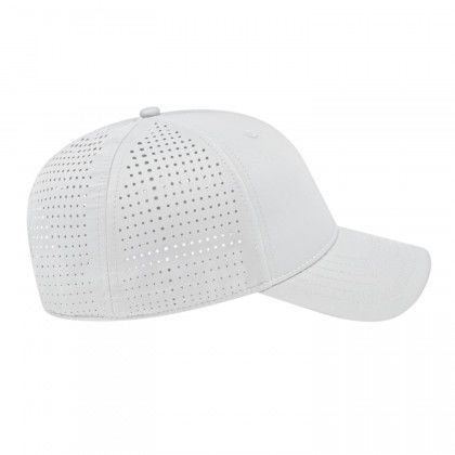 Promotional Perforated Polyester Cap - White Promotional Perforated Polyester Cap - White