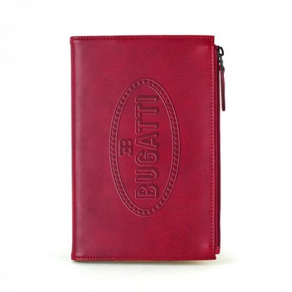 Merlot Mason Split Leather Promo Notebook with Zipper Pocket