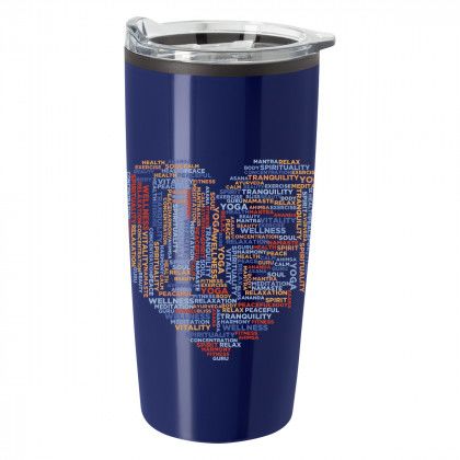 Customized Full Color 20 oz Elate Himalayan Tumbler - Navy blue