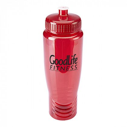 Polyclean Sport Bottle - 28oz. Red Promotional Custom Imprinted With Logo