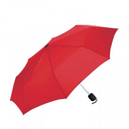 Logo Imprinted Mini Compact Umbrella - Red