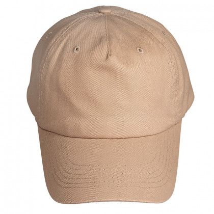 Logo Embroidered 5 Panel Unstructured Cap - Tan Logo Embroidered 5 Panel Unstructured Cap - Tan